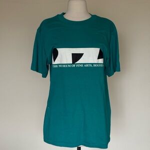 Teal vintage Graphic T-Shirt - art museum